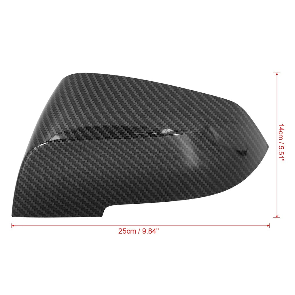 Pair Rear View Mirror Cover Cap for BMW F30 F32 (2013–2018) Carbon Fiber