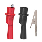 Set of 4 Electrical Clip Test Probe Measurement Crocodile Clamps