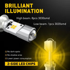 2X AUXITO White Amber LED Light Bulb for Motorcycle AT UTV T19 (Year Unspecified)