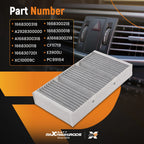 3Pcs Carbon Air Filter for Mercedes GL350 GL450 GL550 (2013-2016)