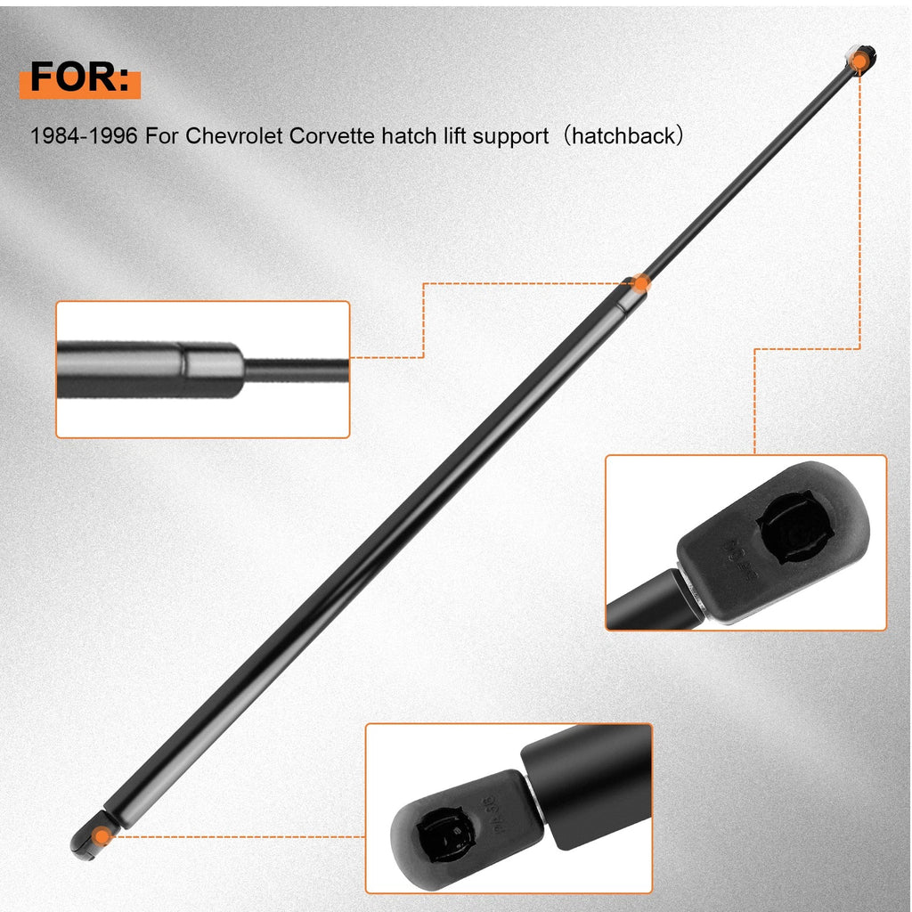 2X Hatchback Window Lift Support Struts for Chevrolet Corvette (1984-1996)