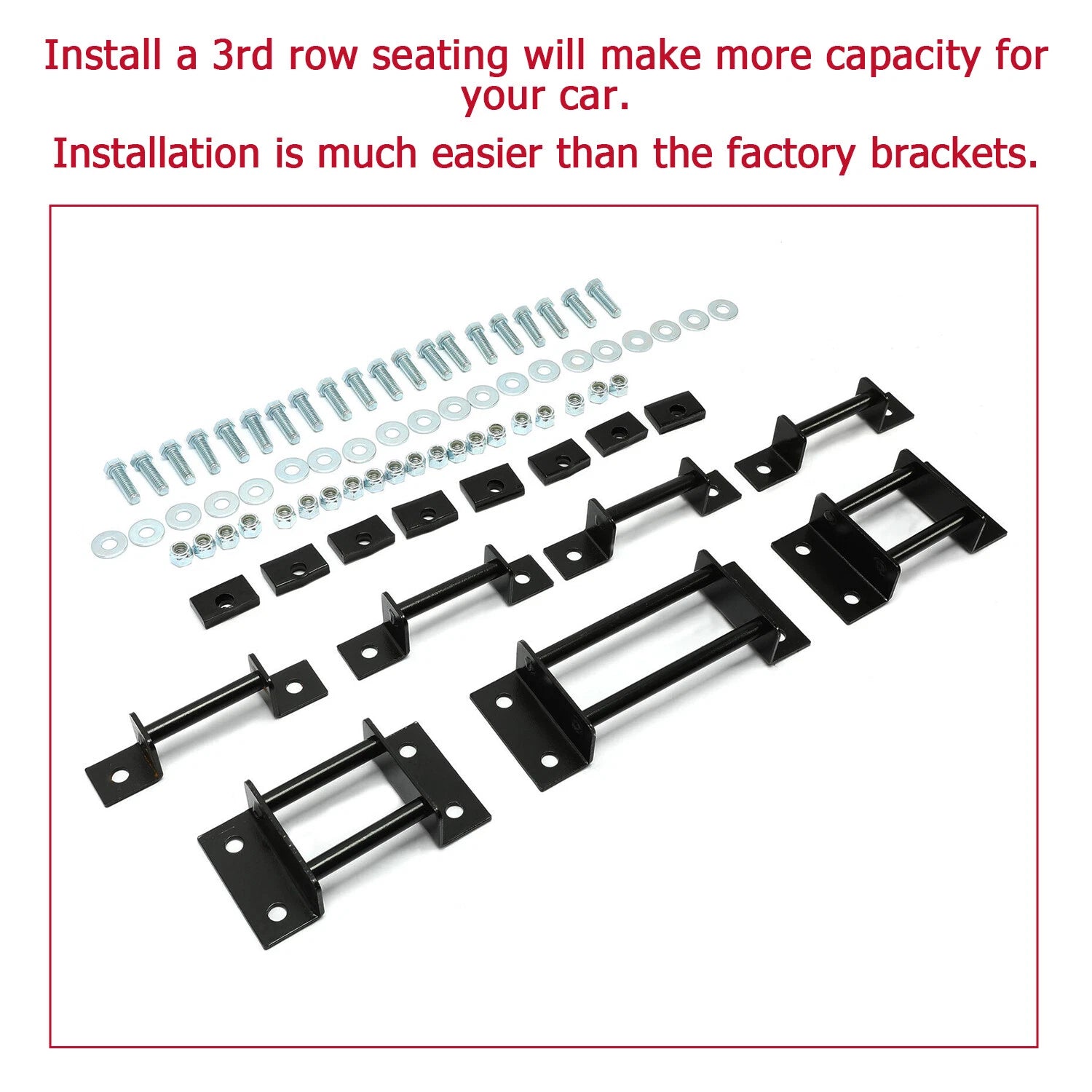 3rd Row Seat Brackets with Strikers & Bolts for Chevy Tahoe/GMC Yukon (2000-2014)