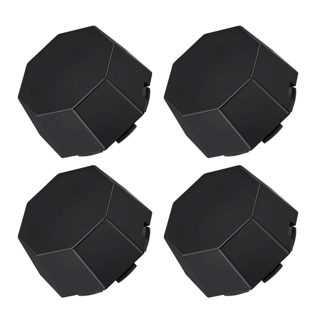Set of 4 Matte Black Hub Caps for Polaris Sportsman 570 SP (2015–2024)