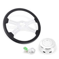 4 Spoke 18" Leather Steering Wheel for Freightliner Kenworth Peterbilt Volvo