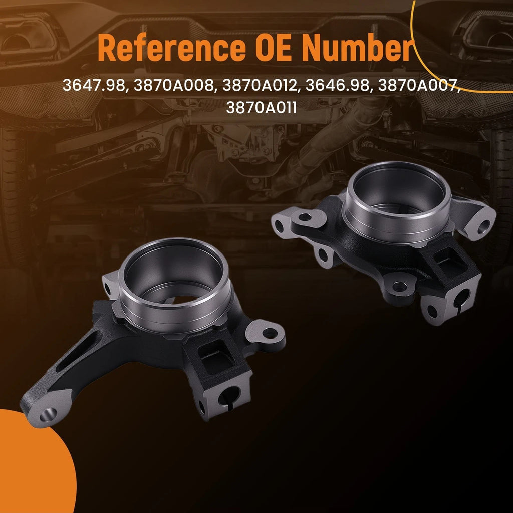 Pair Front Steering Knuckle Assembly for Mitsubishi Outlander (2007–2018) 3870A011