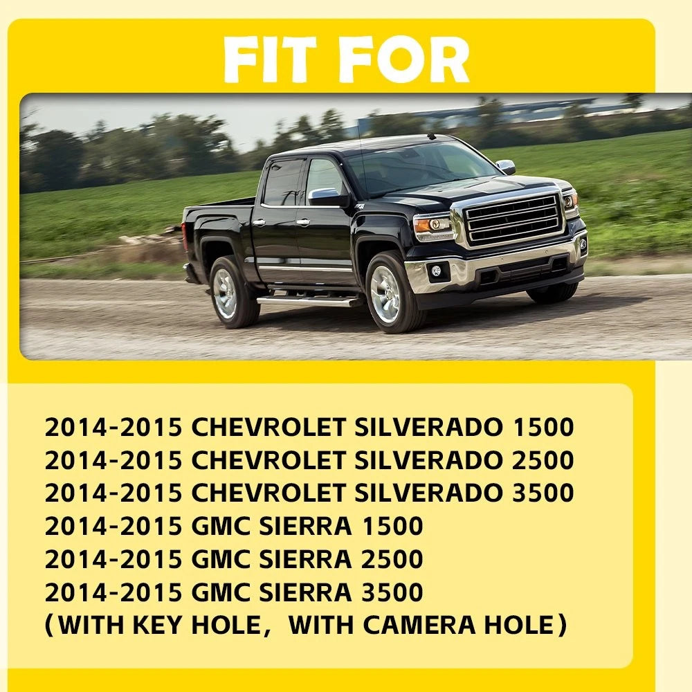 Chrome Exterior Tailgate Handle for Chevy Silverado 1500 GMC Sierra 1500 (2014–2015)