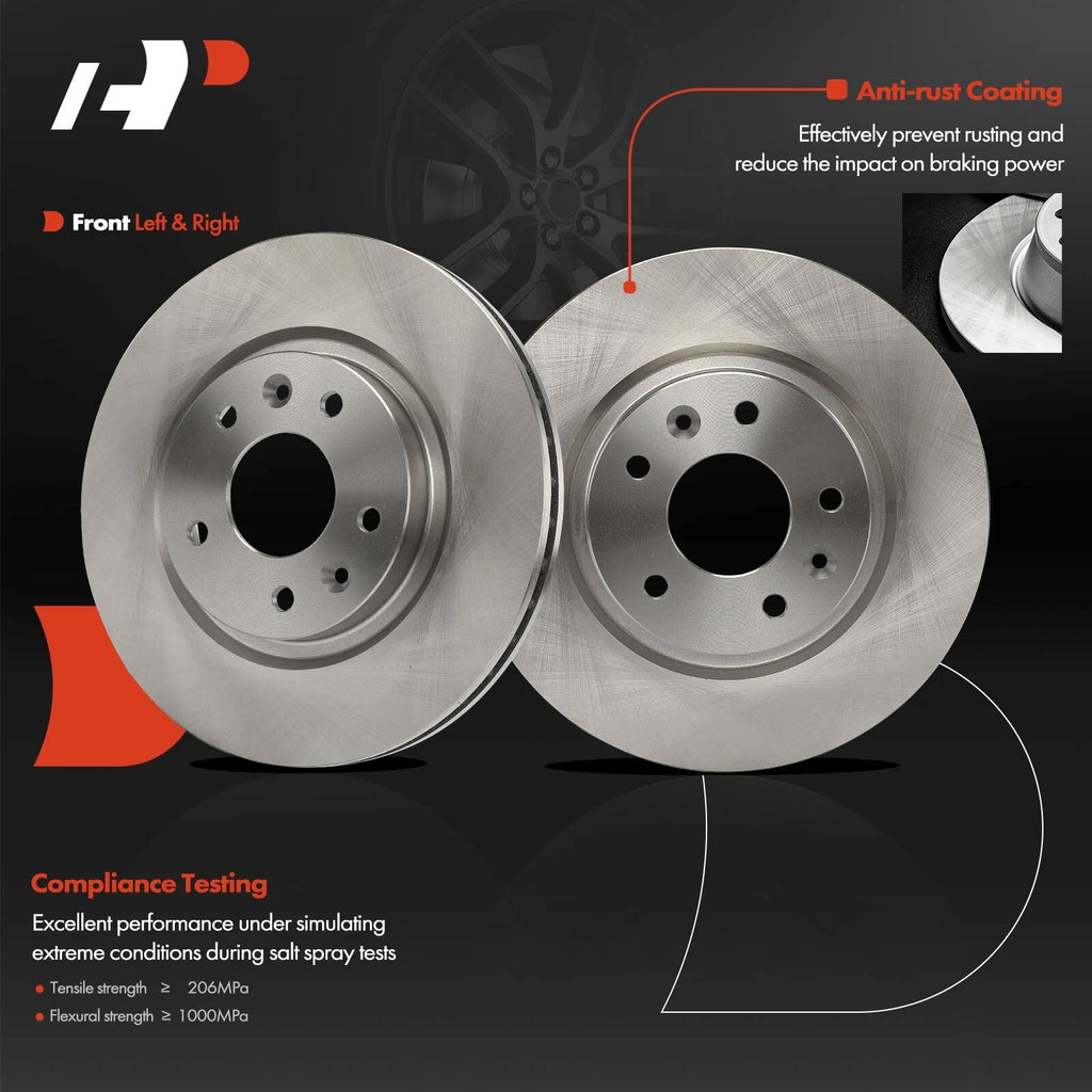 Front Disc Brake Rotors & Pads for Nissan Rogue/Rogue Sport (2014–2020)