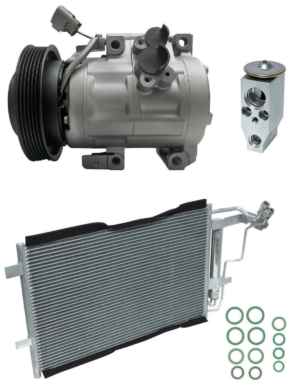 A/C Compressor Kit with Condenser for Mazda 3 2.5L (2010–2010)