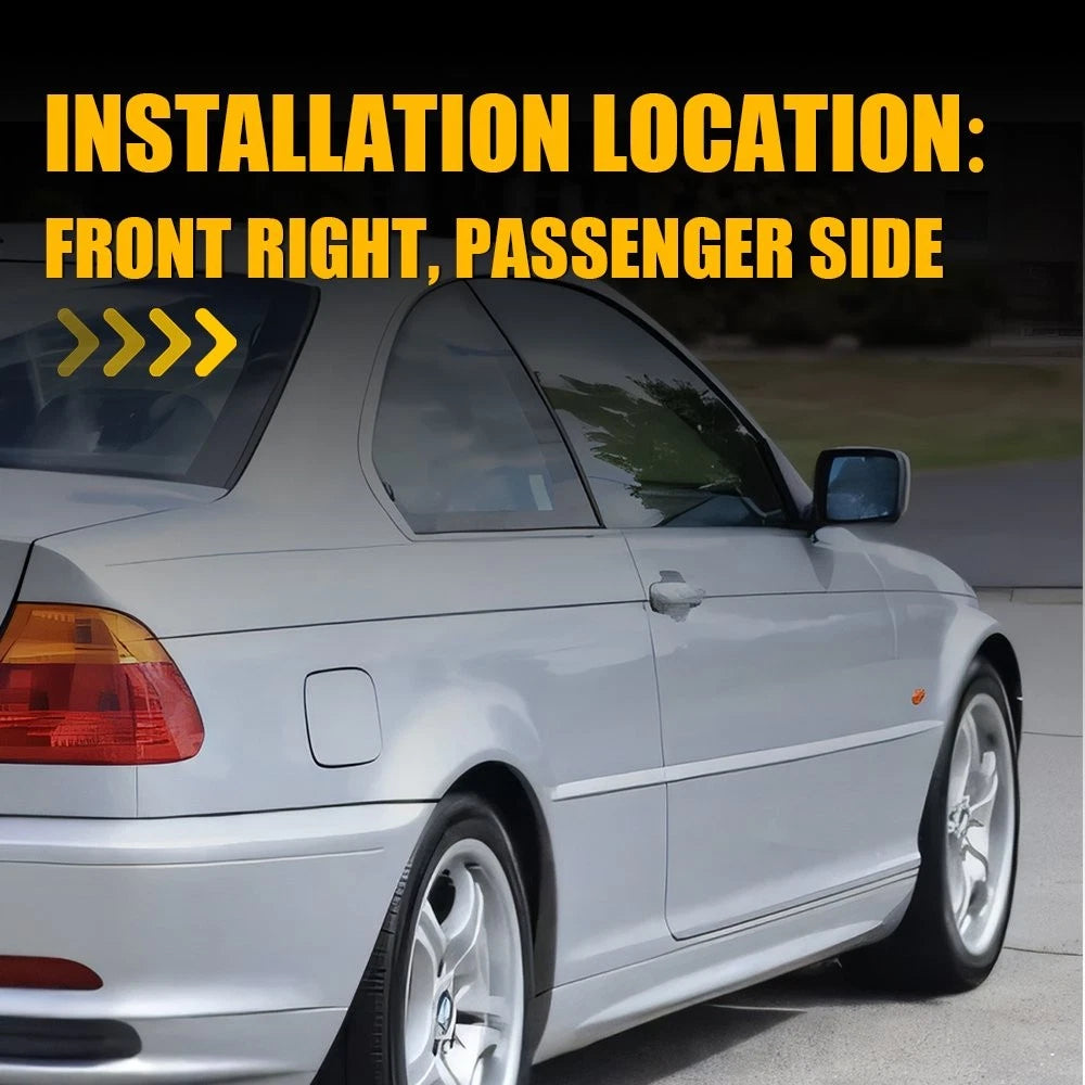 Heated Blue Tinted Mirror Glass for BMW 323Ci 328Ci 330Ci 745i (2000–2006)