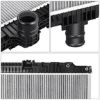 Aluminum Core 2-Row Cooling Radiator for Kenworth W900/Peterbilt 388 389 (2008–2015)
