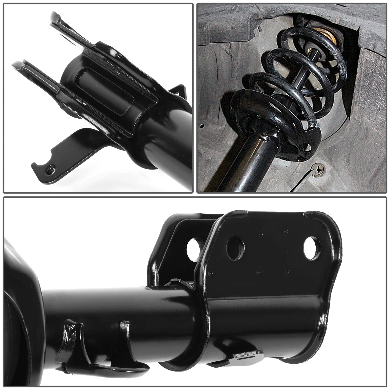 Front Struts with Coil Spring for Honda Odyssey (2008–2010) - Black Powder-Coated