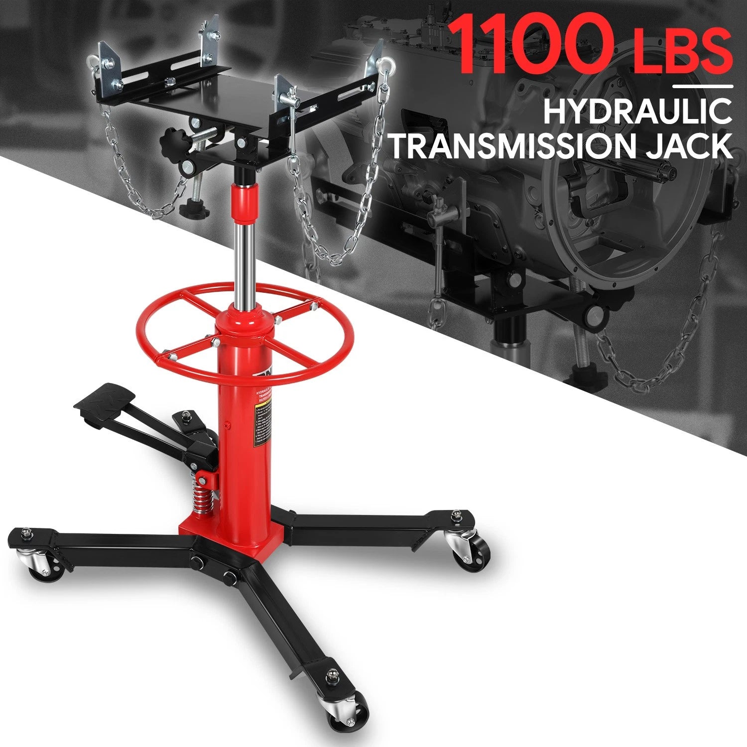 2 Stage Hydraulic Transmission Jack for Universal Use (0.5 Ton)