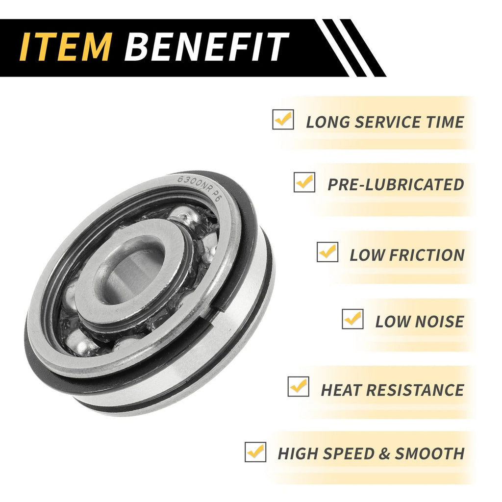 Deep Groove Ball Bearing P6 for Scooter Skateboard Wheel (10x35x11mm)