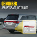 Right Side Rear Bumper Reflector Marker for Honda Odyssey (2014–2017) Red Lens