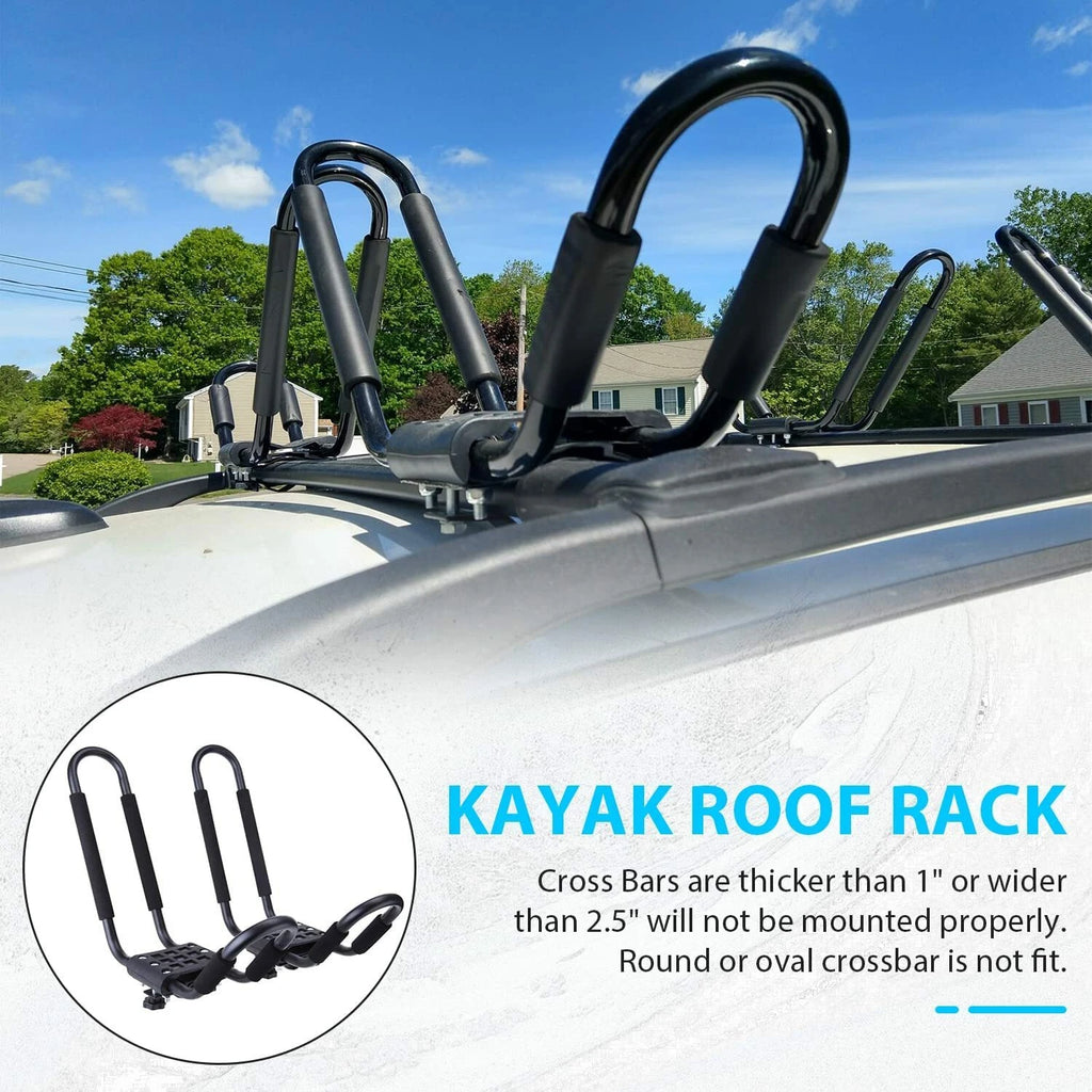 Set of 2 Kayak Roof Racks for SUV Truck Top Mount Carrier