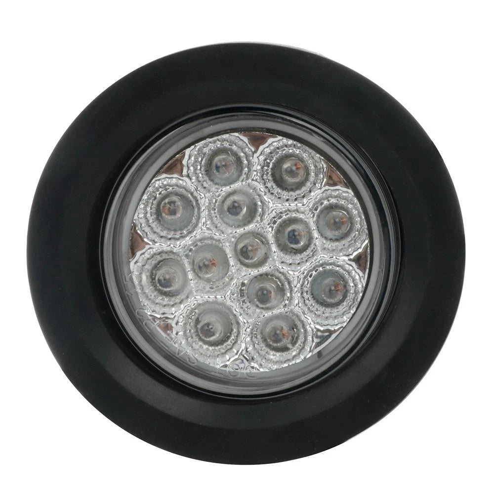 Set of 4 Amber 2.5" 13 LED Clear Lens Side Marker Lights for Trailer
