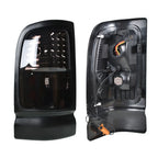 Set of 2 LED Tail Light Housings for Dodge Ram 1500 2500 (1994-2001)