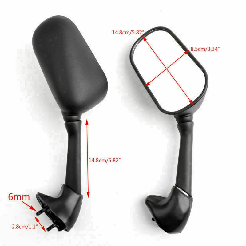 Mirrors for Yamaha YZF 1000 R1 (2004–2006) Black T9