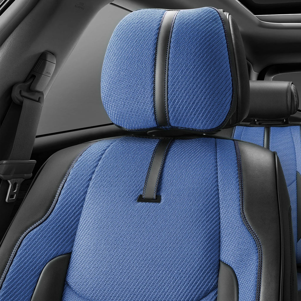 Set of 2 CAAP Drive Series Front Row Seat Covers for Truck Car (Universal) Navy Blue