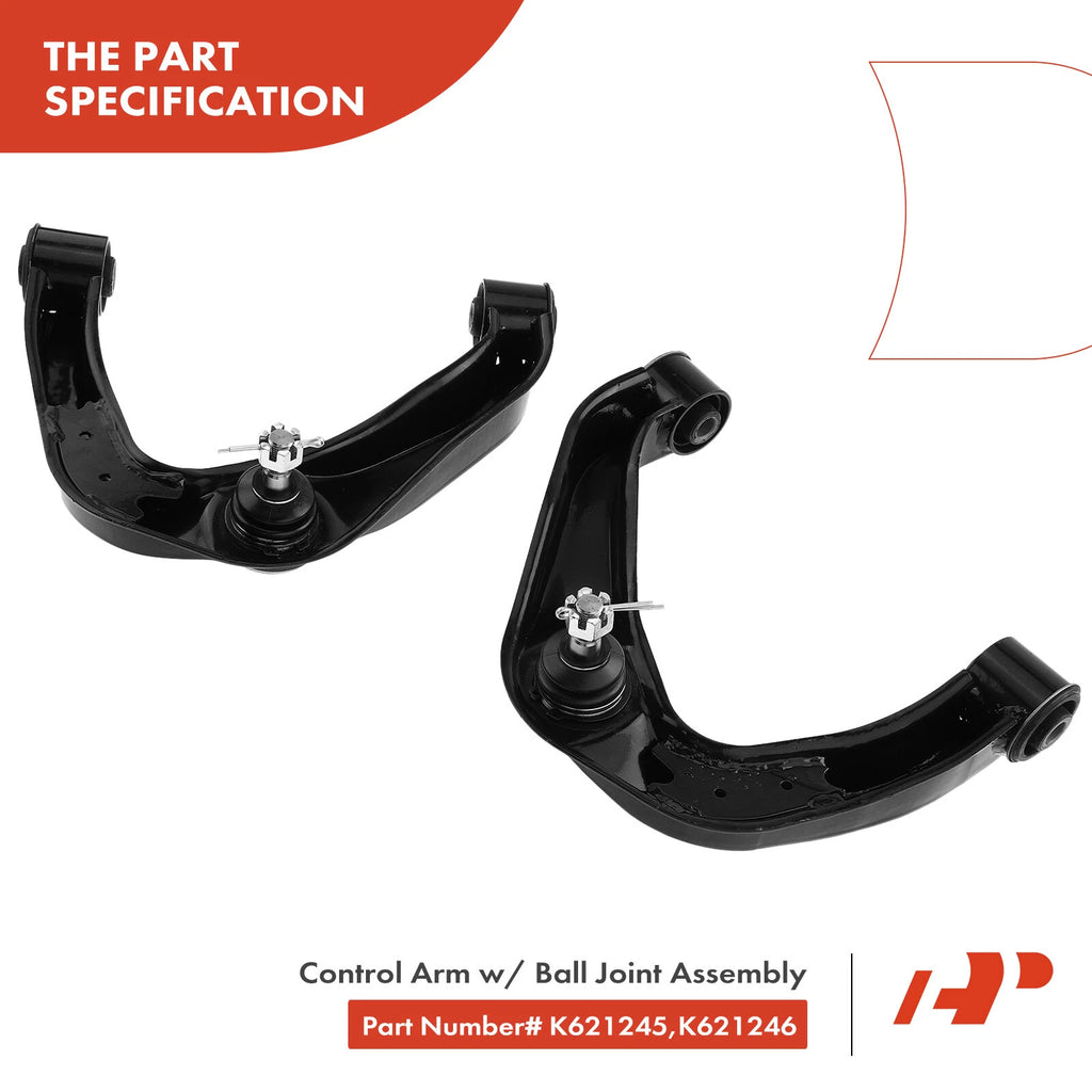 Set of 4 Front Upper Control Arms with Ball Joints for Nissan Frontier