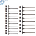 Set of 8 Intake Exhaust Valves for Audi A4 TT Volkswagen Passat Jetta (1996–2005)