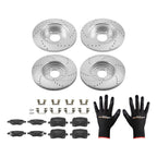 Brake Rotors + Brake Pads Kit for Pontiac G6 (2008–2010) P-1160 P-1033