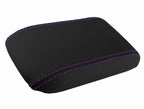 Leather Console Lid Armrest Cover for Honda Prelude (1997–2001) Purple Stitch