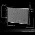 Aluminum Cooling Radiator for Chevy Traverse GMC Acadia 3.6L (2009–2017) DPI 13006