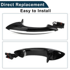 Rear Right Exterior Door Handle for BMW F07 F10 (2009–2017) No. 51217231934 Black Silver Tone