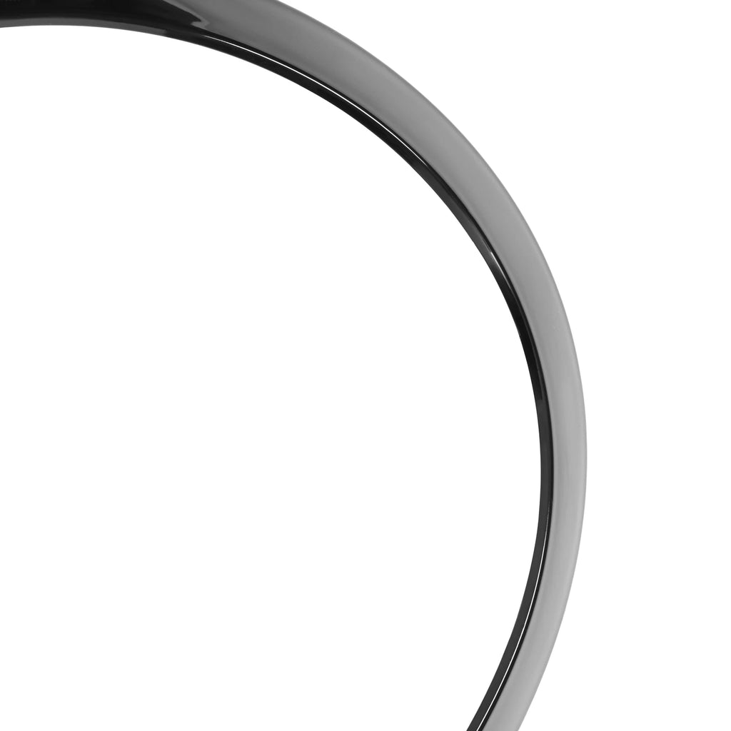 2X Black Headlight Bezel Trim Ring Cover for Mini Cooper R55 R56 (2007-2015)