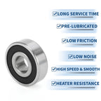 6302DDU Deep Groove Ball Bearing for Scooter Skateboard (P0 15x42x13mm)