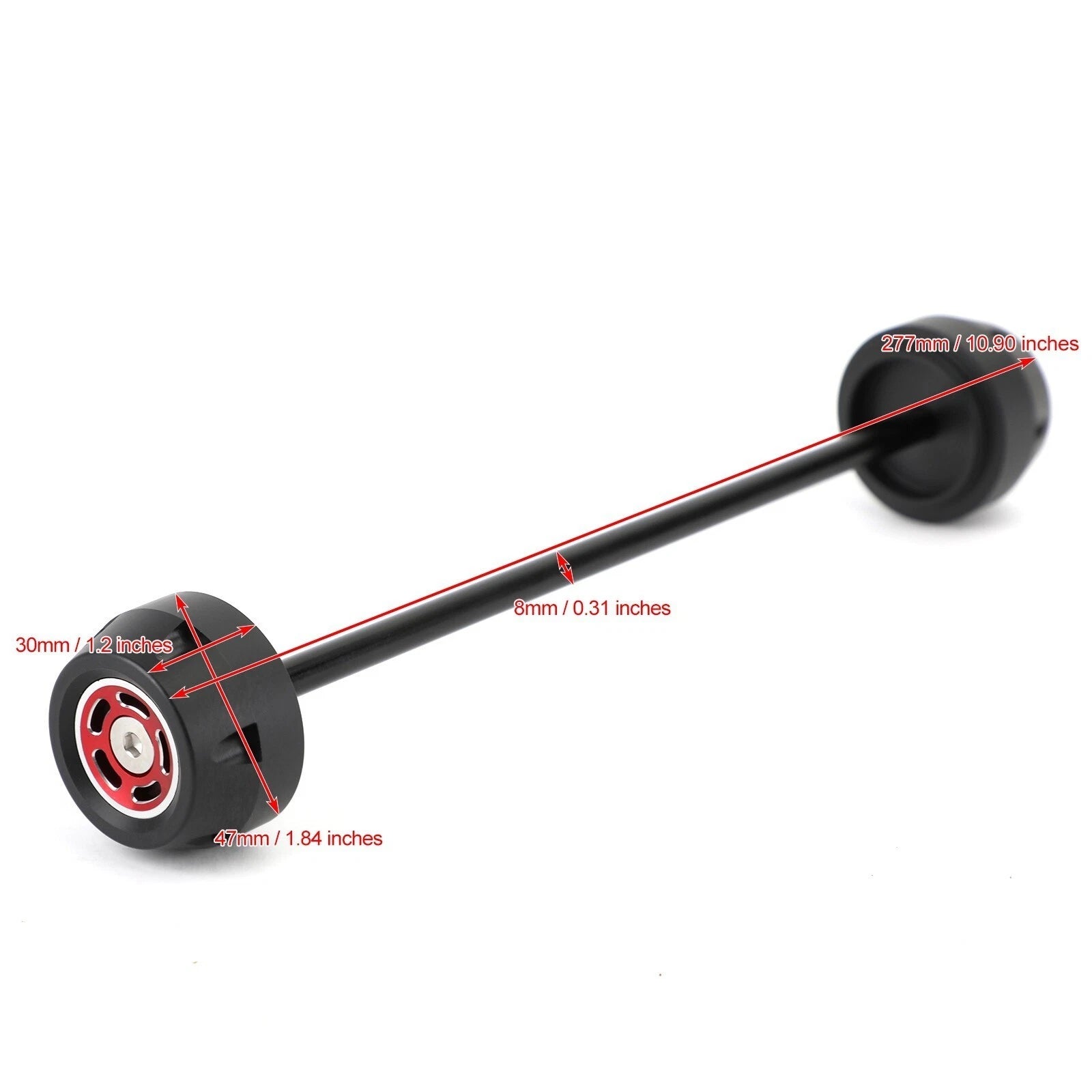 Front Spindle Bobbins Wheel Slider for BMW F900R F900XR (2020) Red
