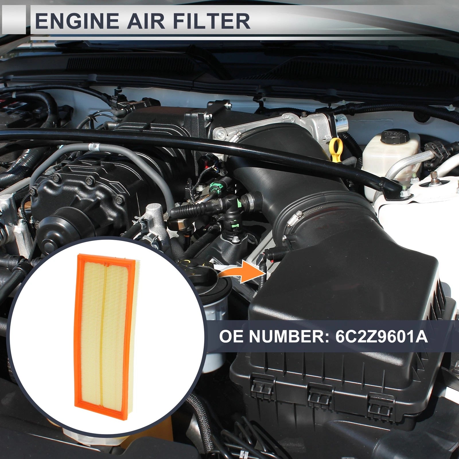 Car Engine Air Filter for Mercedes-Benz E350 (2006–2009) No.1120940604/1120940004