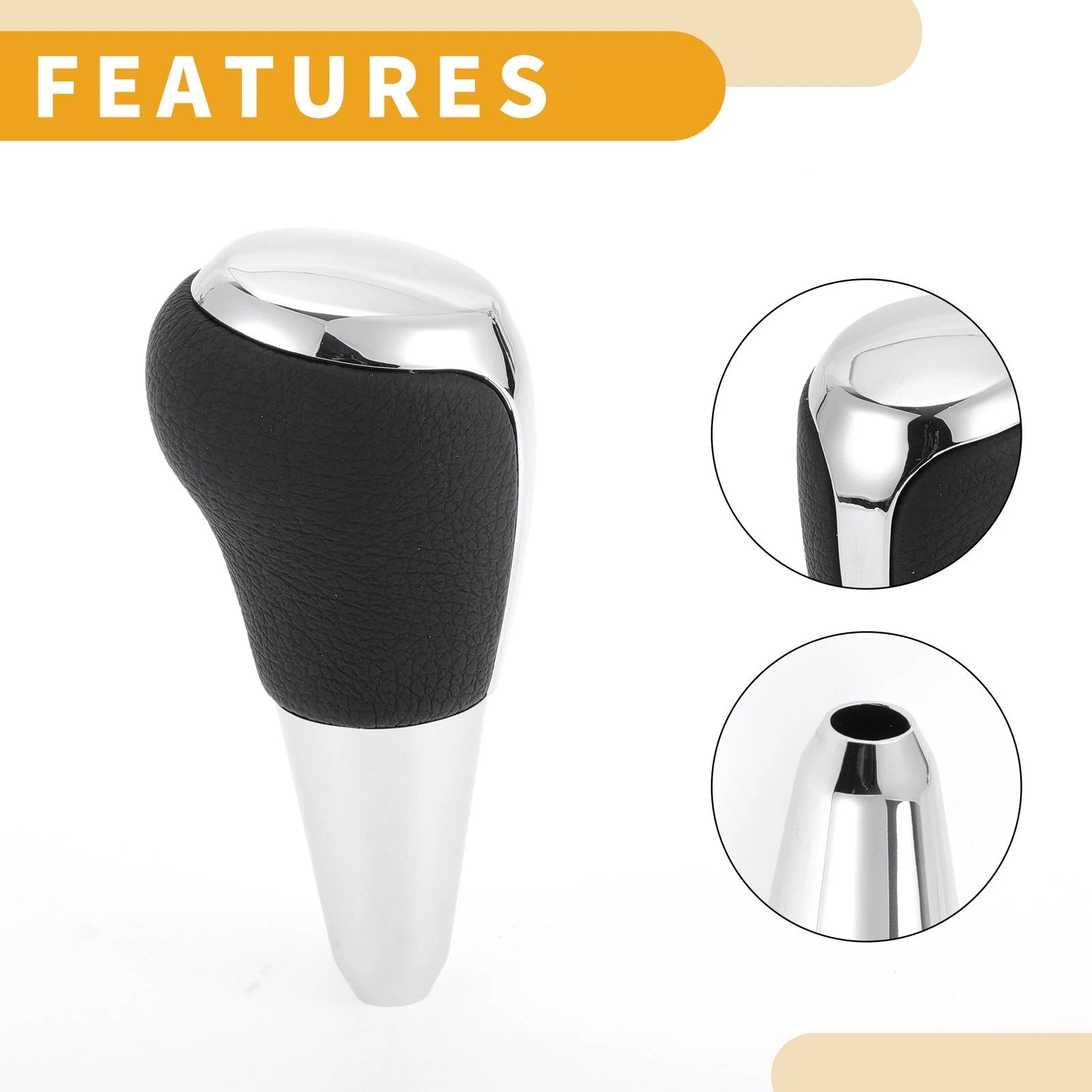 Automatic Gear Shifter Knob for Toyota Prius C (2012–2017) Plastic Faux Leather