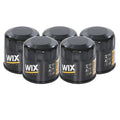Set of 5 WIX Engine Oil Filters for Chevy Dodge Honda Infiniti Kia Mazda Nissan