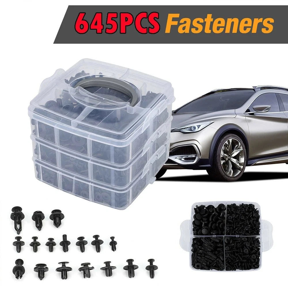 645pcs Bumper Fastener Clips for Auto Car (Mixed)