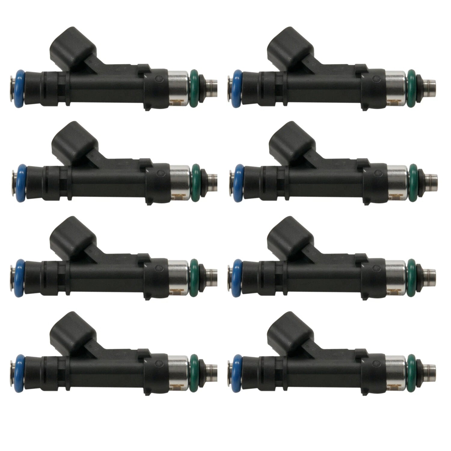 Set of 8 Fuel Injectors for Ford F-150, Mustang V8 (StdAsp, FLEX GAS)
