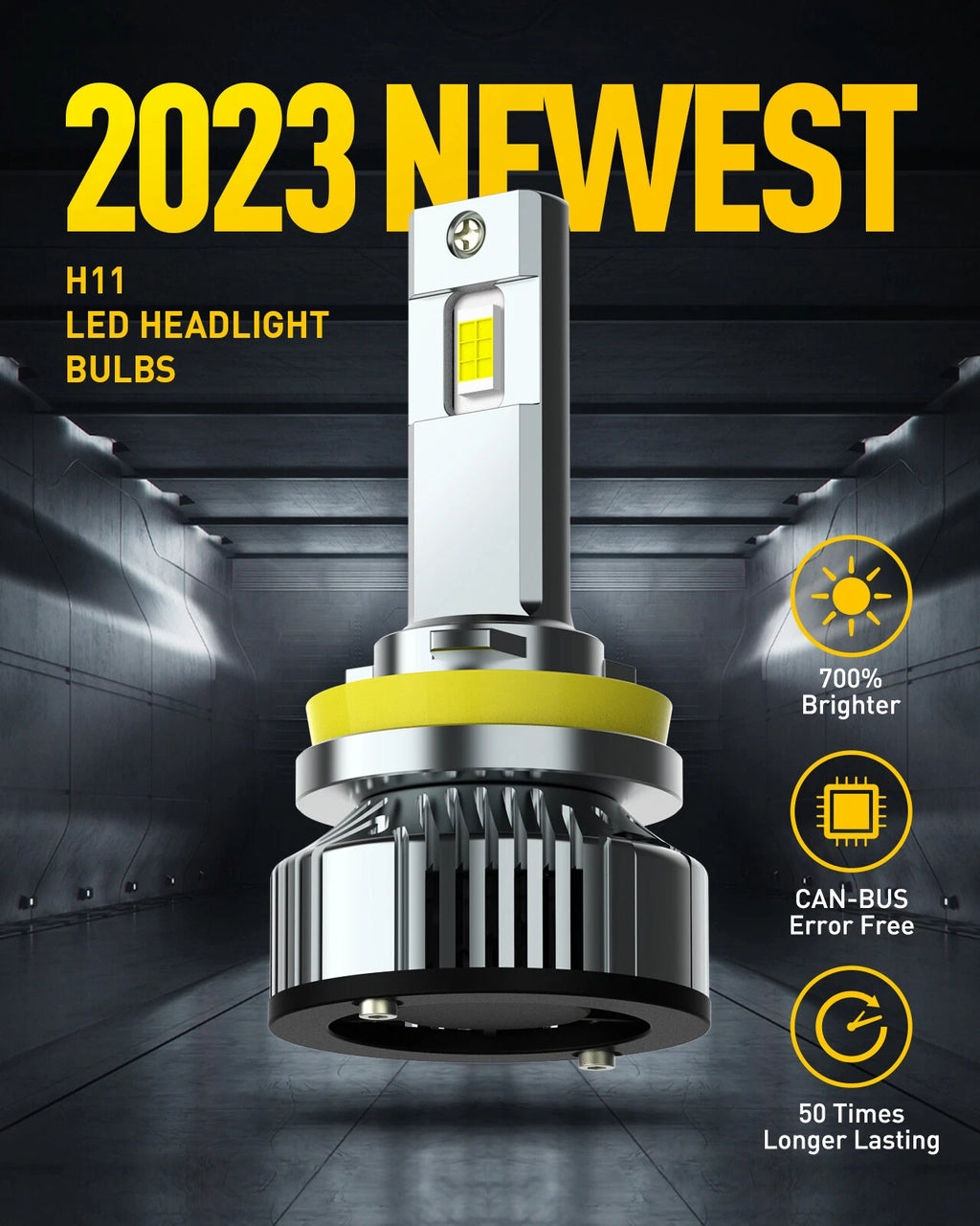 AUXITO H11 LED Headlight Fog Bulbs for 40000LM