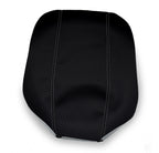 Console Lid Armrest Cover for Ford Edge (2011–2020) Carbon Fiber Gray Stitch