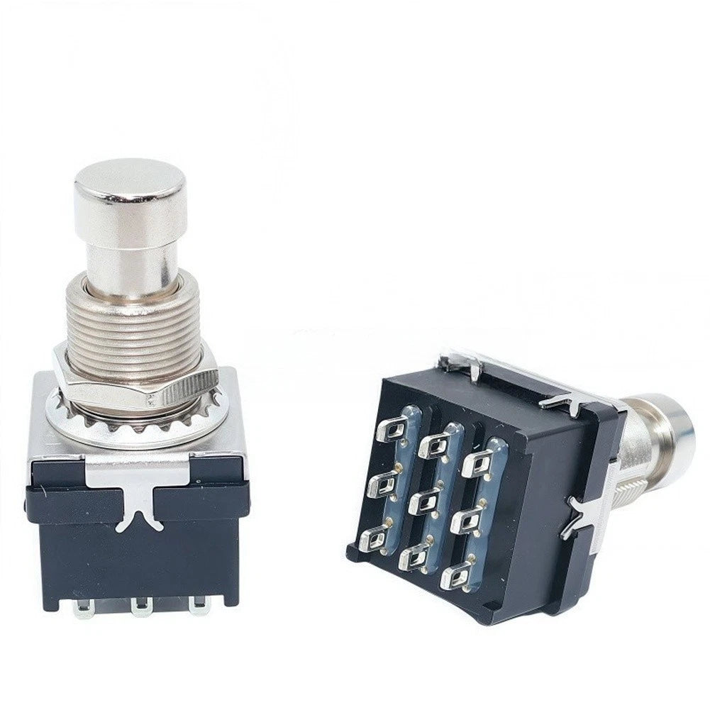3PDT 9-Pin Electric Guitar Footswitch for Effect Pedal Stomp Box