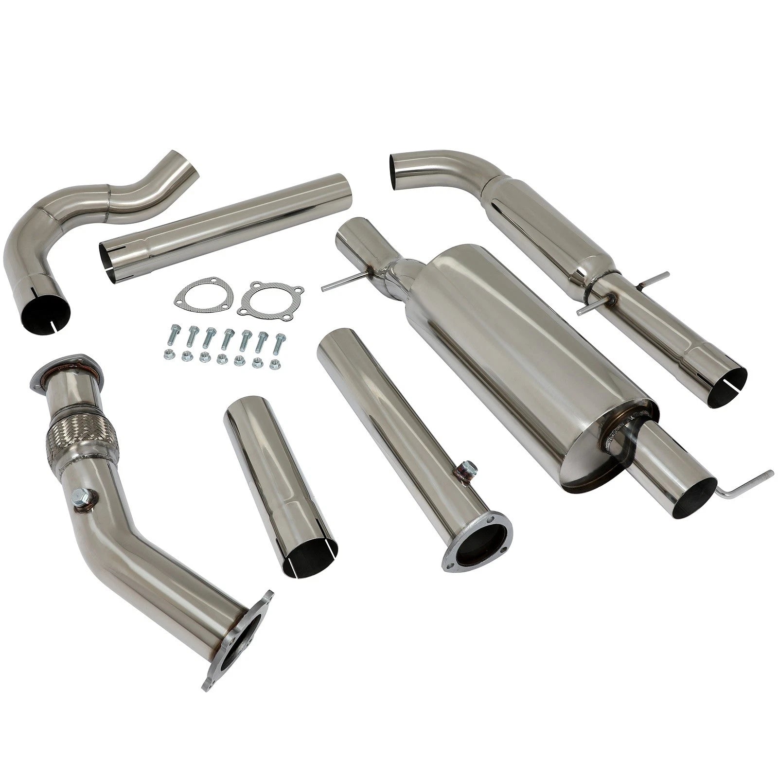 3" Exhaust Pipe for VW Golf Jetta MK4 1.8L (1999–2005) - Stainless Steel, 2.5" Tip