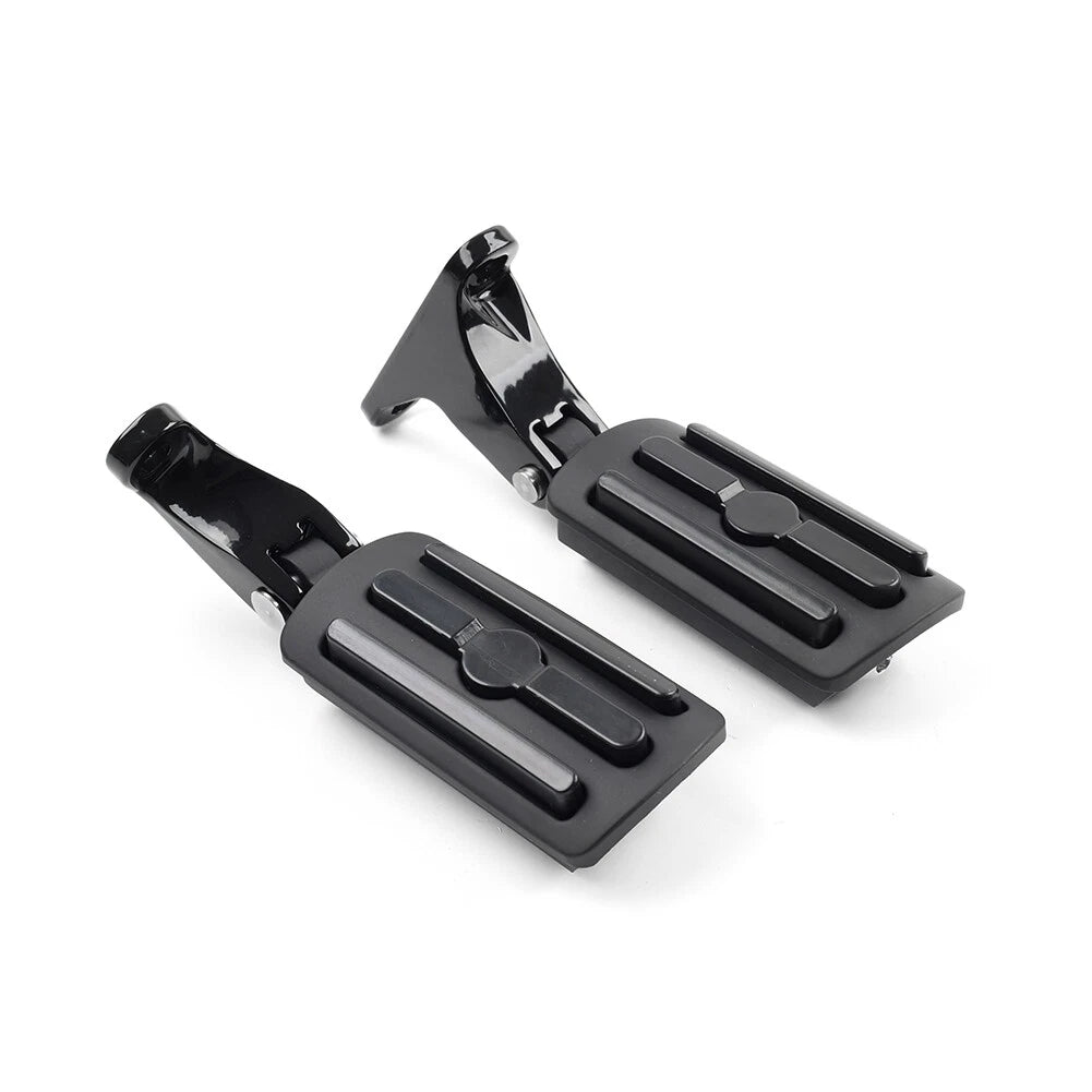 Black Rear Passenger Footpeg Bracket for Harley Electra Glide, Road King (1993–Present)