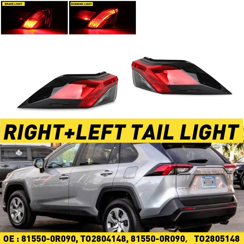 Set of 2 Rear Tail Lights for Toyota RAV4 (2019–2021)