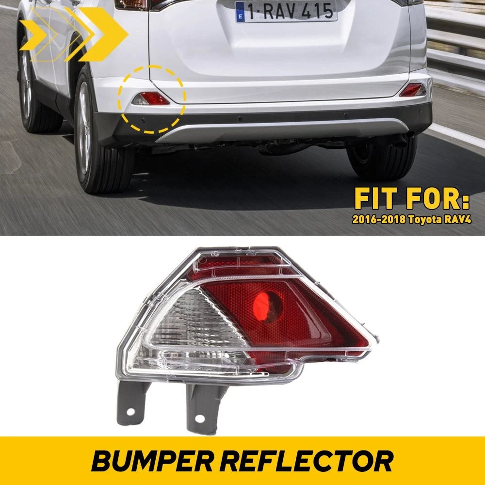 Rear Lamp Left Bumper Reflector for Toyota RAV4 (2016–2018)