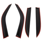 Wind Deflector Rain Guards for Honda Civic Sedan (1996–2000) Black