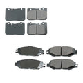 Set of 4 Akebono ProACT Ceramic Brake Pads for Lexus LS400 (1990–2000)