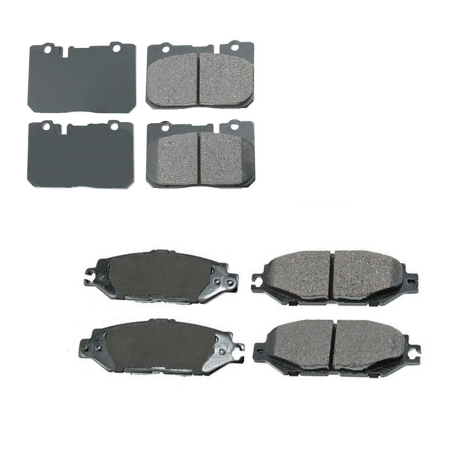 Set of 4 Akebono ProACT Ceramic Brake Pads for Lexus LS400 (1990–2000)