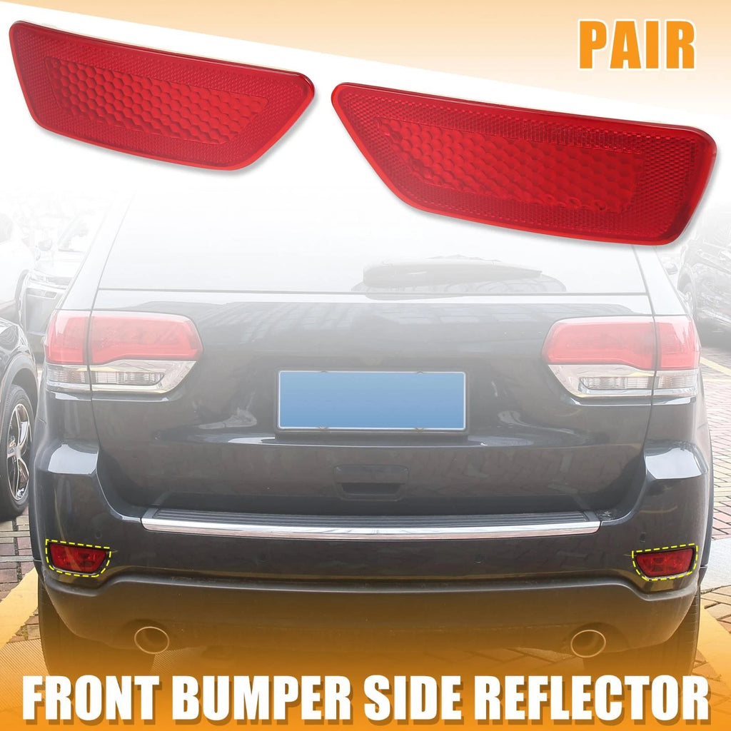 Pair Rear Bumper Reflector for Jeep Grand Cherokee, Compass, Dodge Journey (2005–2021)