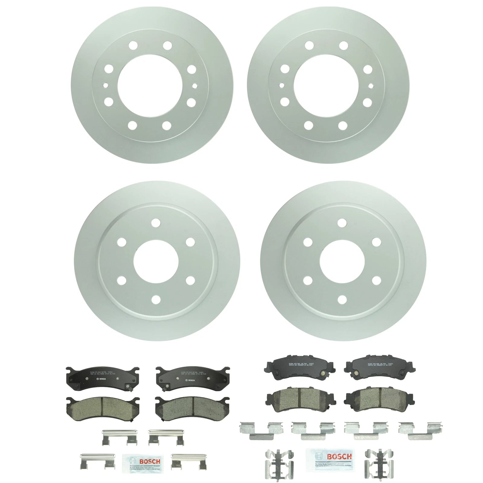 Brake Kit Disc Rotors & Ceramic Pads for Chevy GMC (Front 325.2mm, Rear 325mm)