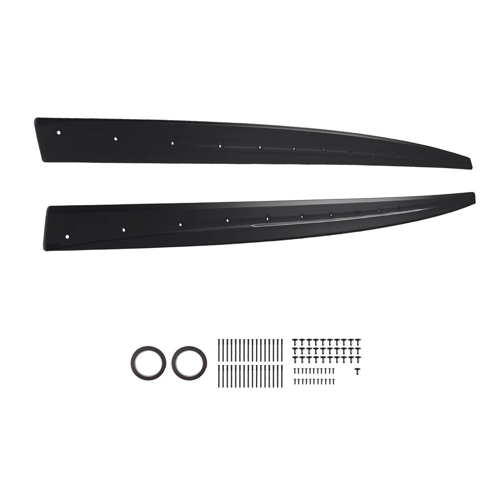 Set of 2 Extension Side Skirt Panels for BMW F32 F33 F36 4 Series (2014–2020) Matte Black